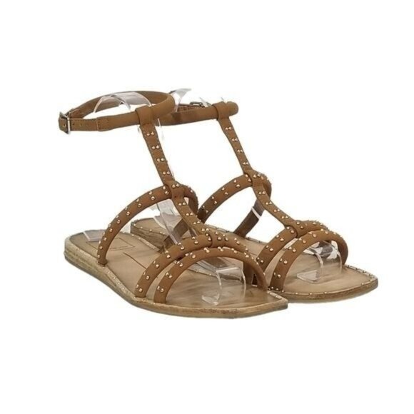 Dolce Vita New Kole Studded Gladiator Sandals in Brown Womens Size 7 - Picture 1 of 13